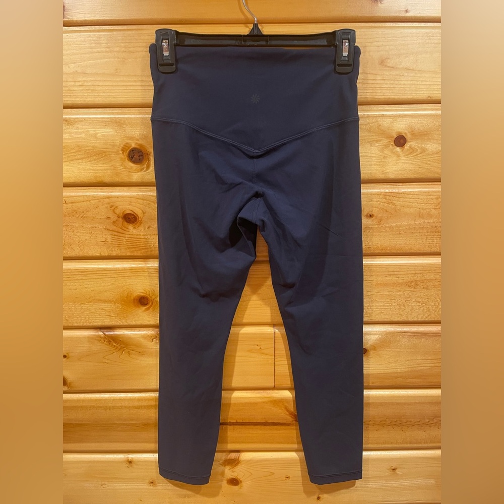 Athleta Navy Blue Ultra High-Rise Elation 7/8 Tight Small Petite - Picture 2 of 5